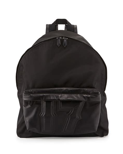 givenchy black bag nylon backpack|Givenchy black leather bag.